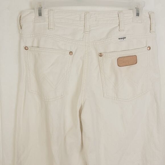 Wrangler Worldwide Midrise Wide Leg cream jeans Size 26 Boho Classic Retro - Picture 9 of 12